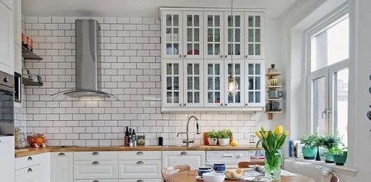Модная кухня в скандинавском стиле фото