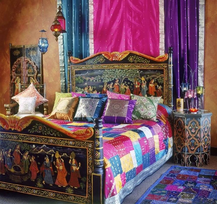 Спальня в индийском стиле Фото_14