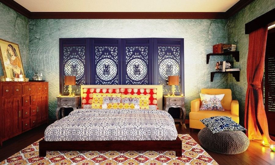 Спальня в индийском стиле Фото_4