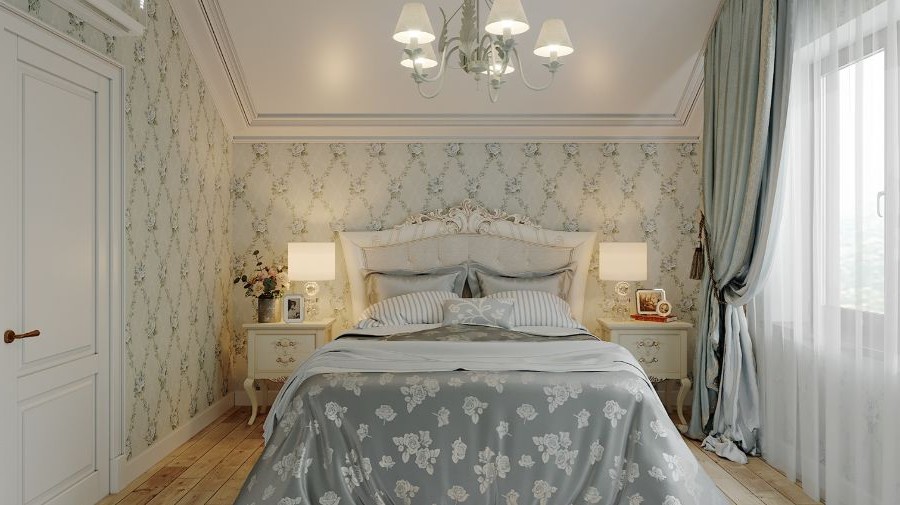 Спальня в стиле прованс в Хрущевке Фото_14