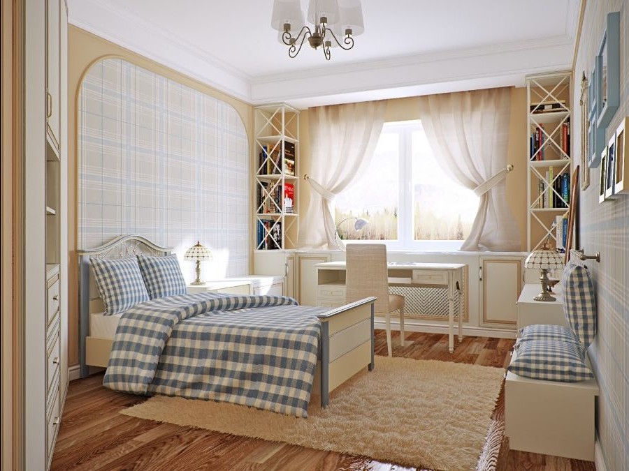 Спальня в стиле прованс в Хрущевке Фото_20