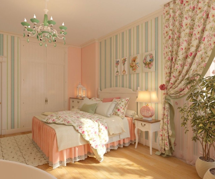 Спальня в стиле прованс в Хрущевке Фото_24
